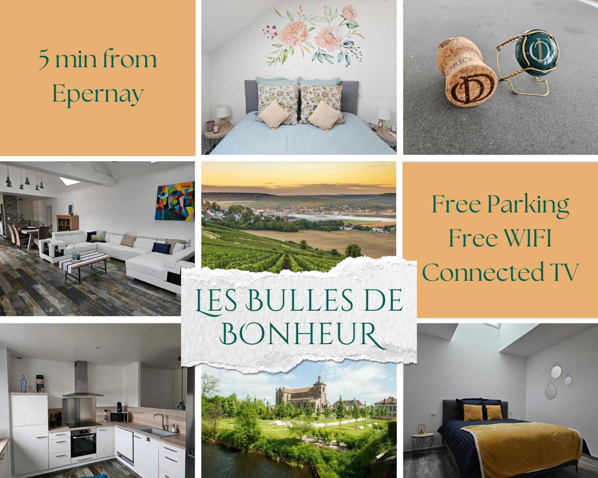 Апартаменты Les Bulles De Bonheur - Au Coeur Du Vignoble Champenois Chouilly Экстерьер фото